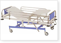 MW - 07 (A): ICU BED FIXED HEIGHT WITH SWING AWAY RAILINGS