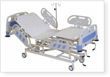 MW - 08 (E):ADVANCED ICU BED - HEIGHT ADJUSTABLE WITH SPLIT TYPE SIDE RAILS